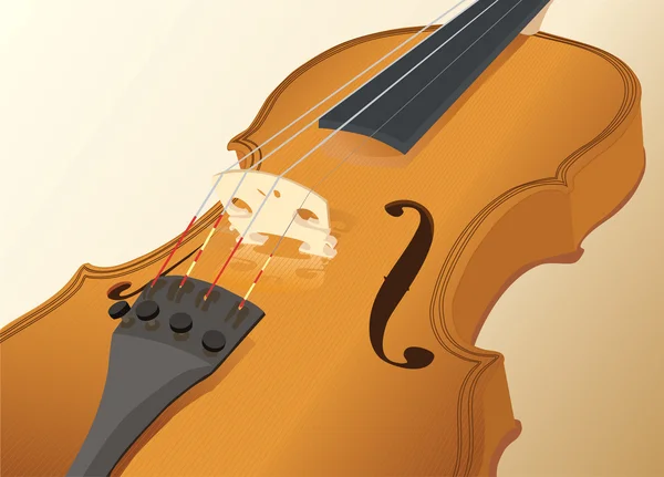 Крупный план скрипки — стоковый вектор