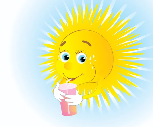 Thirsty Sun — стоковий вектор