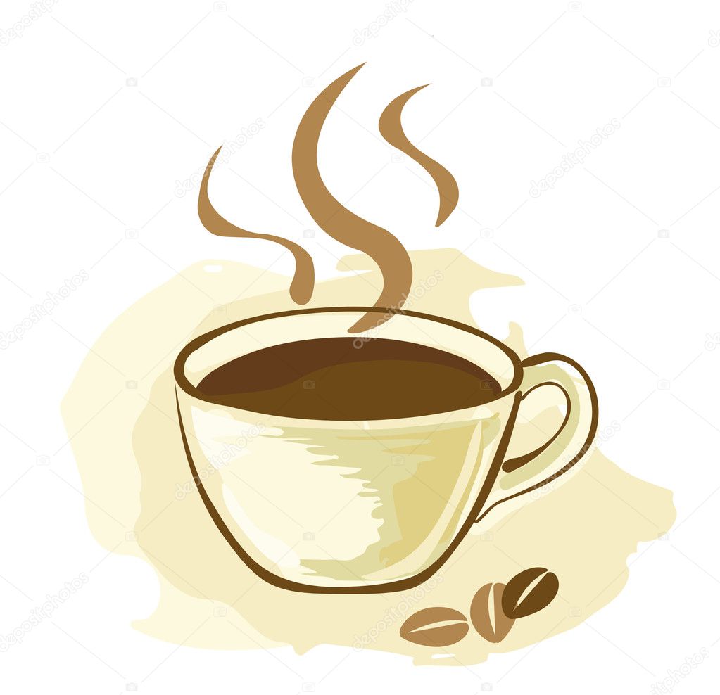 Coffee cup — Stock Vector © Ghenadie 1292600