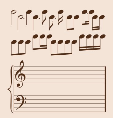 Musical elements clipart