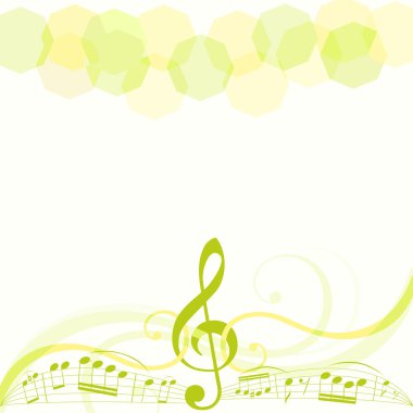 Musical theme background clipart