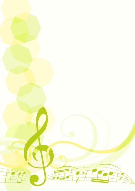 Musical theme background clipart