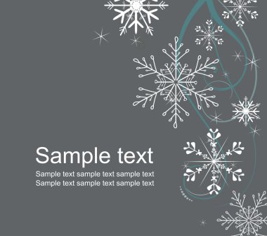 Snowflakes background clipart