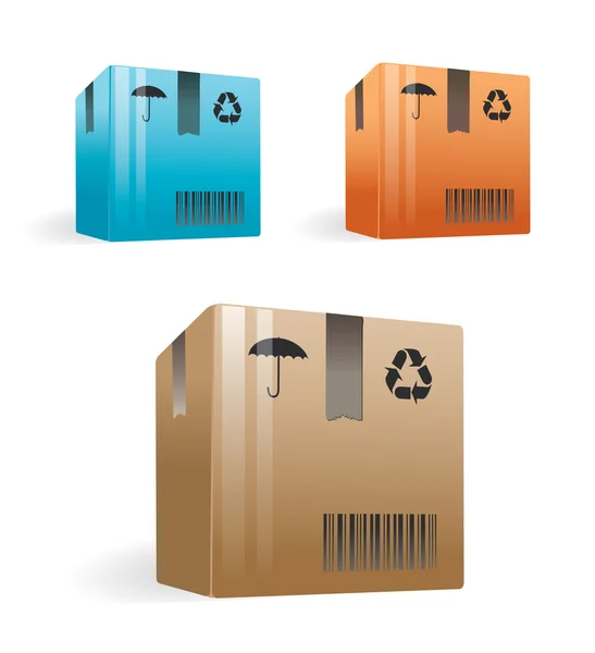 Delivery boxes — Stock Vector