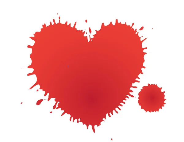 Heart stain — Stock Vector