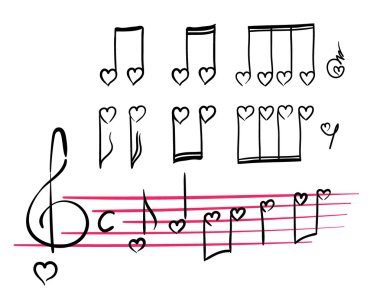 romantik müzik notaları