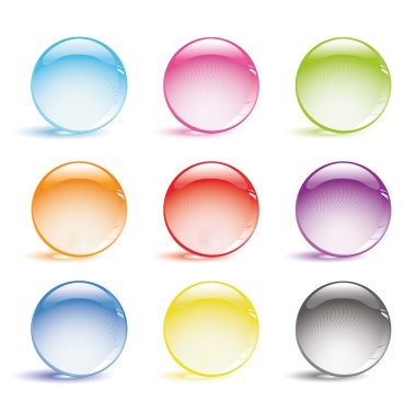 Glass balls clipart