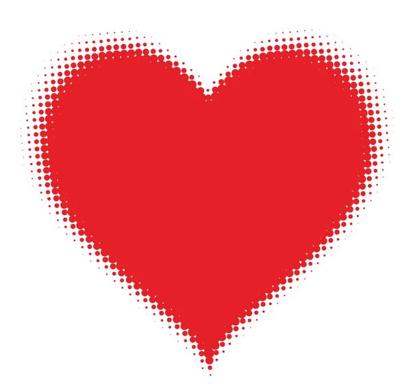 Полутоновое сердце — стоковый вектор