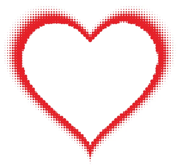 Полутоновое сердце — стоковый вектор