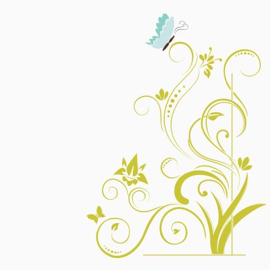 Floral background clipart