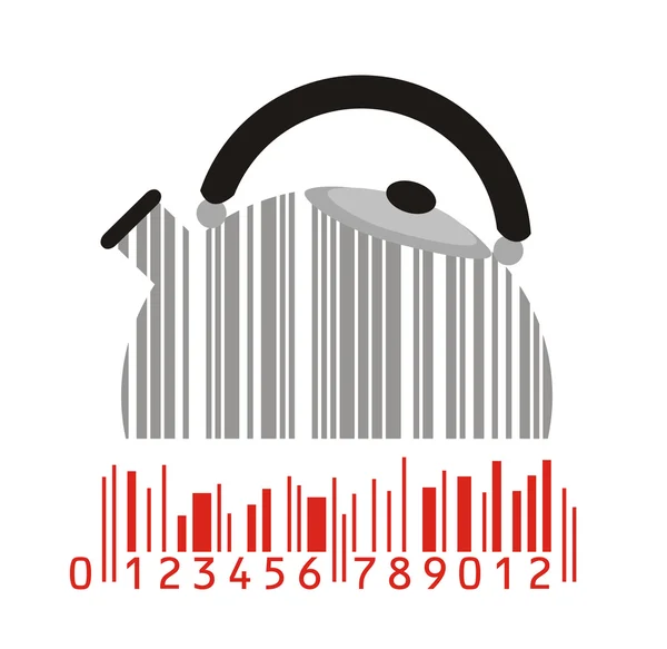 Maker and barcode — Stock Vector