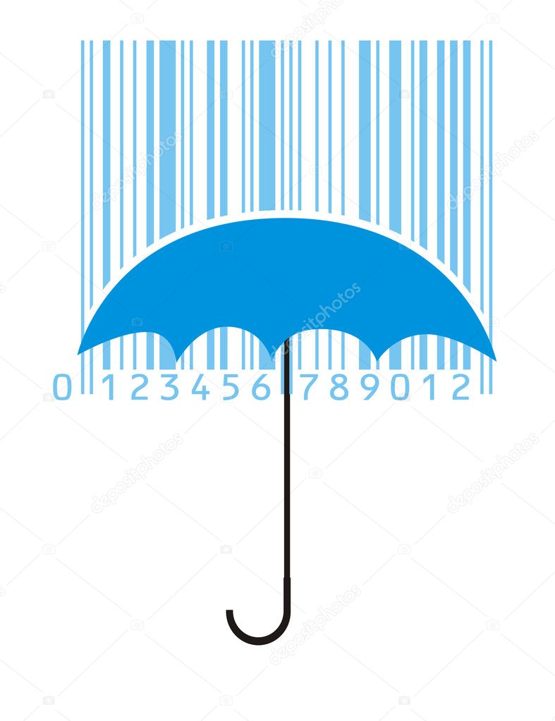 Umbrella and barcode