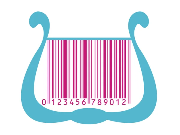 Άρπα ως barcode — Διανυσματικό Αρχείο