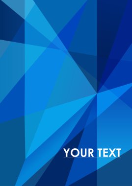 Abstract blue background clipart