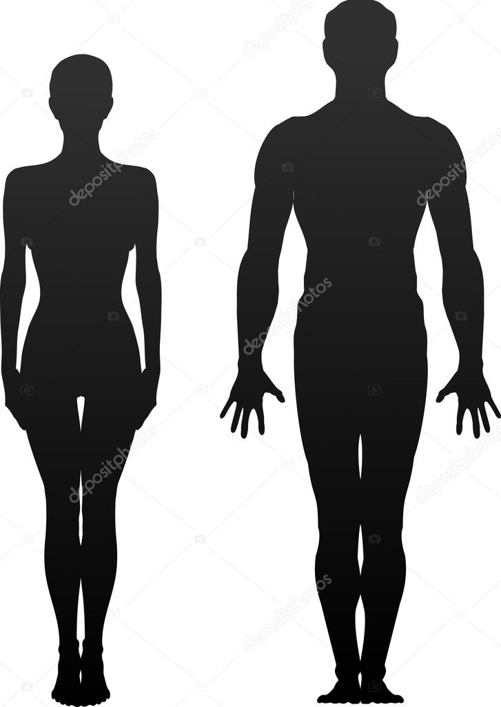 Man and woman(silhouette)