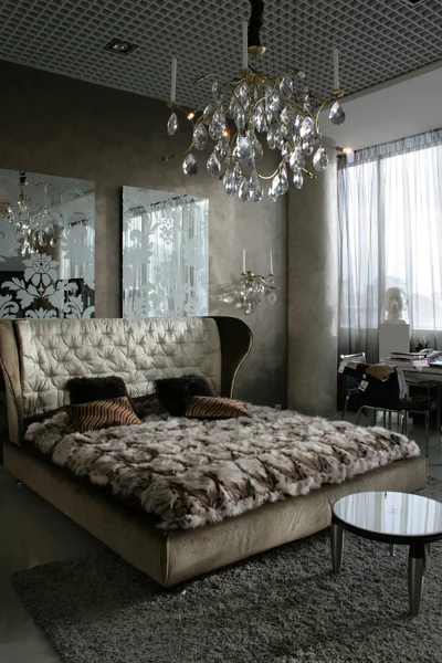 奢华的卧室 — 图库照片