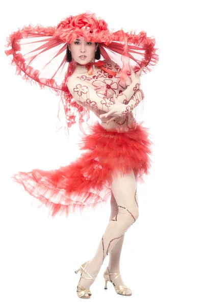Танцовщица кабаре — стоковое фото