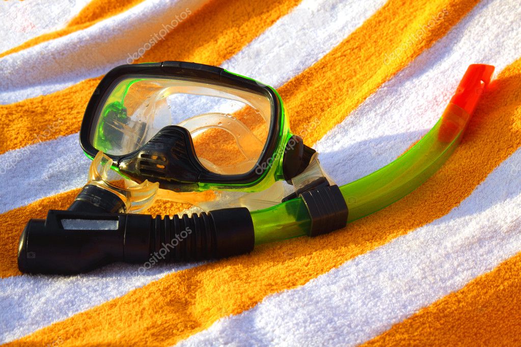 Mask and tube for a scuba diving