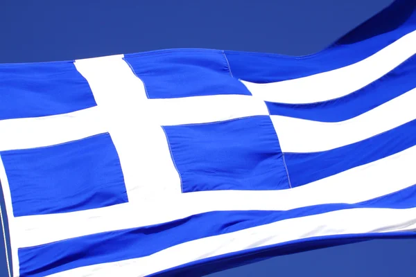 stock image The flag of Greece