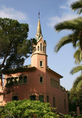 Castle park guell Barcelona içinde