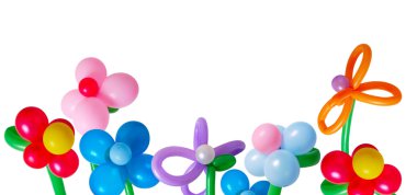 beyaz izole balonlar