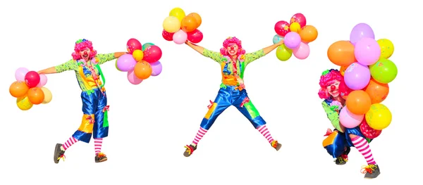 Clown isolated on white — Stock Photo, Image
