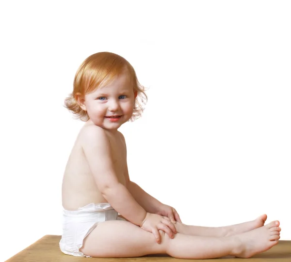 Dziecko na białym tle — Zdjęcie stockowe