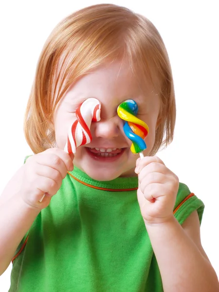 Dziecko z cukierków — Zdjęcie stockowe