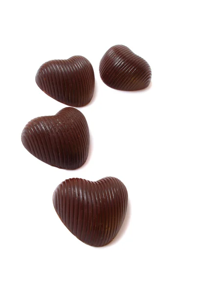 Choklad hjärta — Stockfoto