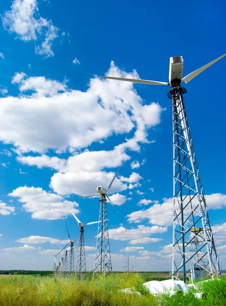 Elektrownia wiatrowa - turbin wiatrowych — Zdjęcie stockowe