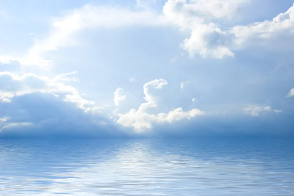 여름 바다 풍경 구름 — 스톡 사진