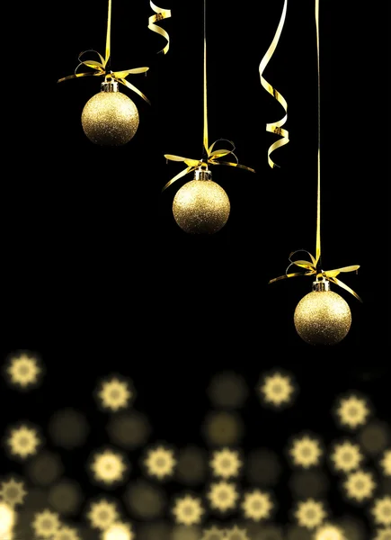 輝くクリスマス ツリーの飾りのセット — ストック写真