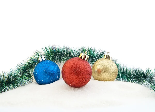 輝くクリスマス ツリーの飾りのセット — ストック写真