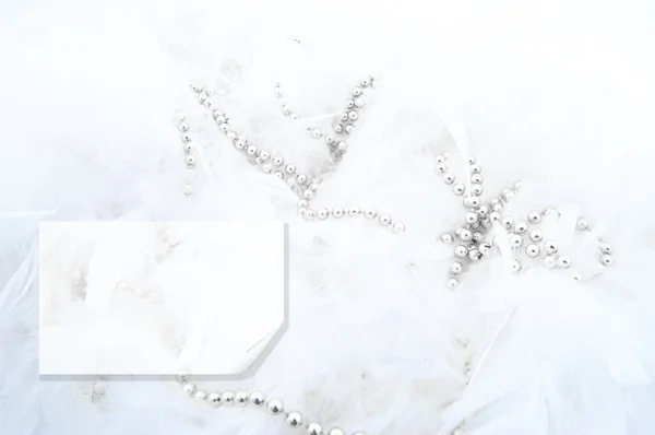 White feathers in the form of snow — Stock Photo, Image