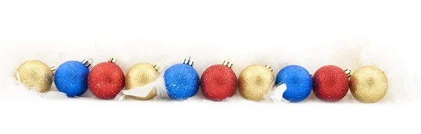 Csillogó karácsonyi labdák — Stock Fotó