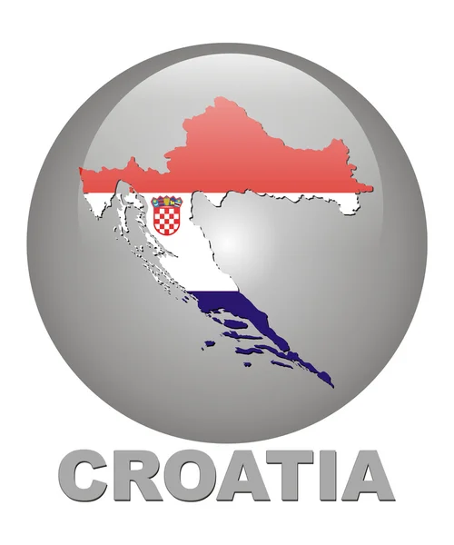 Símbolos do país da Croácia — Fotografia de Stock