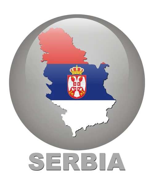 Símbolos do país da Sérvia — Fotografia de Stock