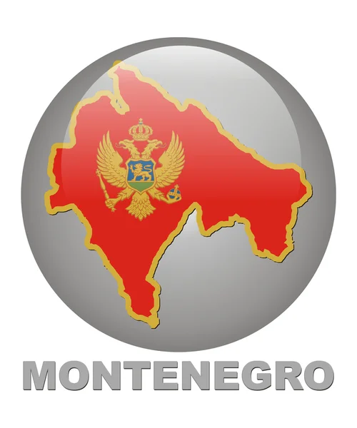 Ländersymbole von Montenegro — Stockfoto
