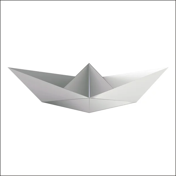 Иллюстрация бумажной лодки — стоковое фото