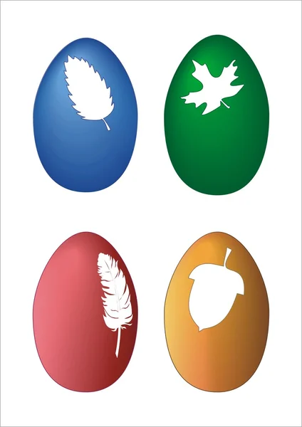 Huevo de Pascua de cuatro colores —  Fotos de Stock