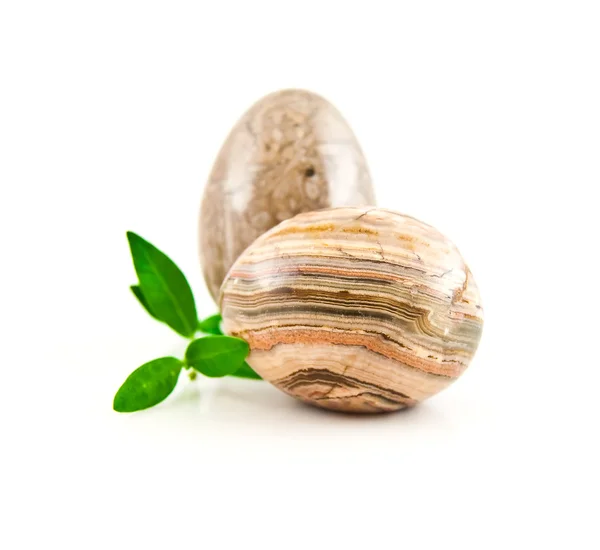 Pedras decorativas na forma de ovo — Fotografia de Stock