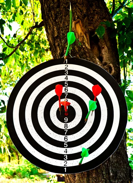 stock image Target with the thrust darts