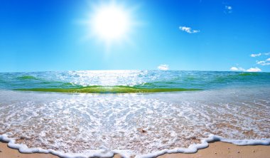 Summer sea landscape clipart