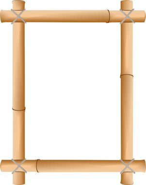 Vector old framework from a bamboo clipart