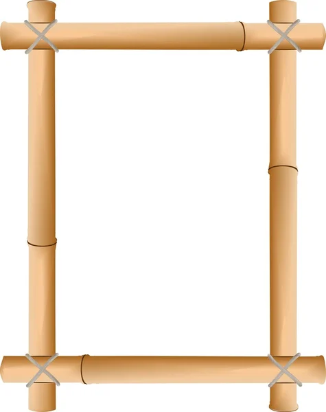 Cadre vectoriel ancien d'un bambou — Image vectorielle