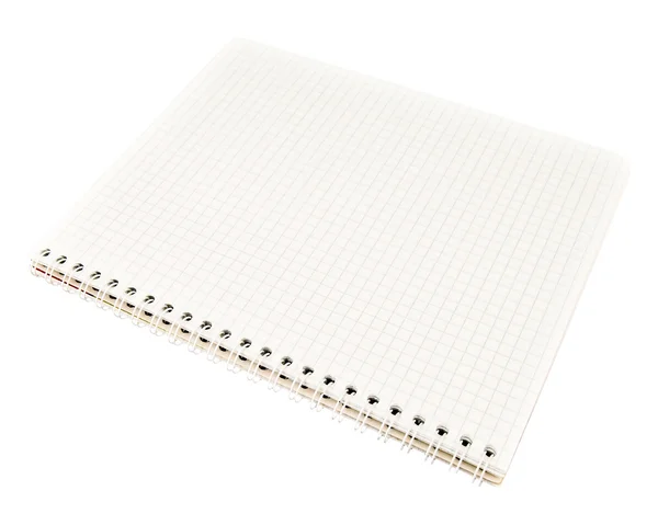 Limpe o caderno quadriculado — Fotografia de Stock