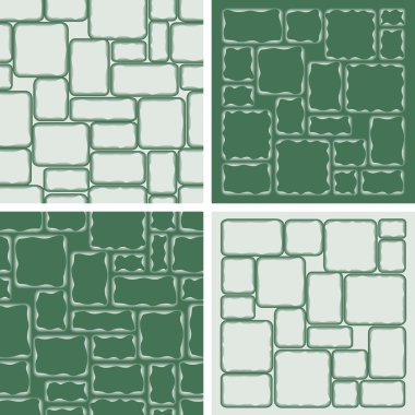 Four stonewall patterns clipart