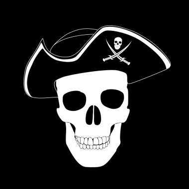 Pirate skull clipart