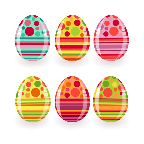 Set of Easter eggs — Stock Vector