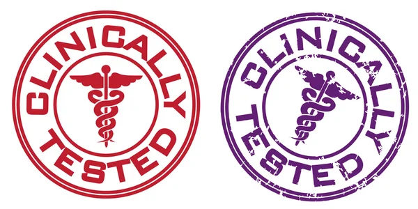 stock vector Clinically tested stamp